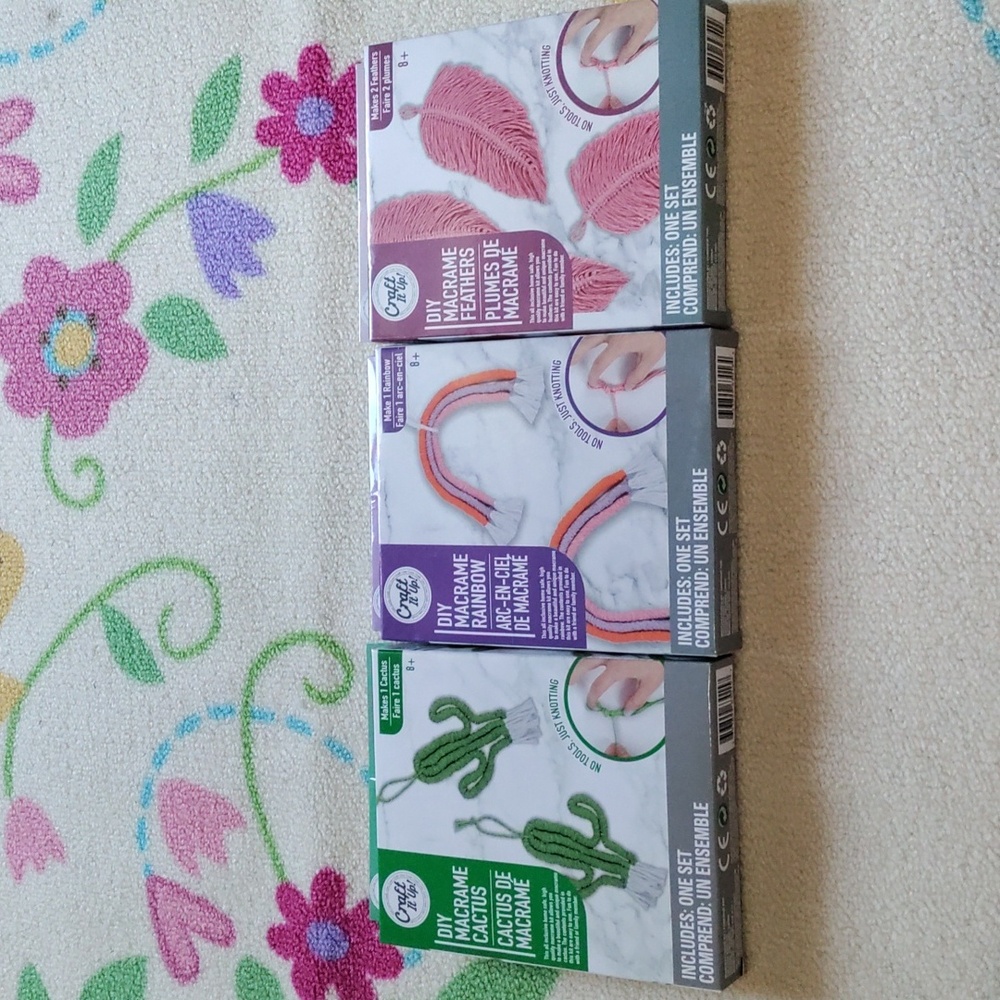 DIY Macrame Kits Set of 3